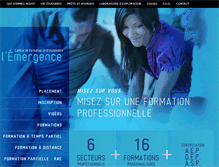 Tablet Screenshot of lemergence.qc.ca